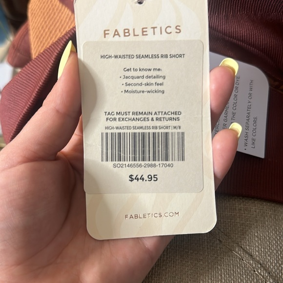 Fabletics high waisted seamless shorts - Picture 7 of 7